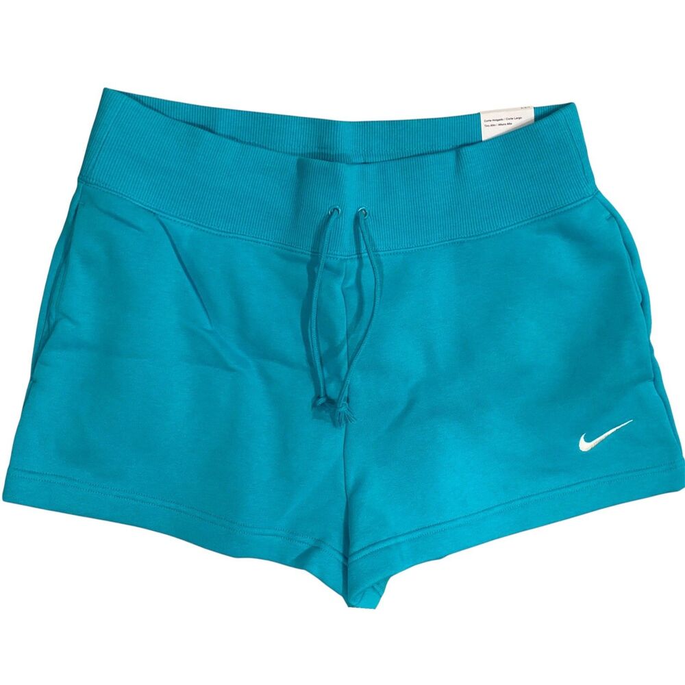 Nike Women’s Size Large Loose Fit High Rise FD1409-345 Drawstring Pockets Blue